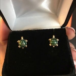 14kt Gold Turtle Stud Earrings